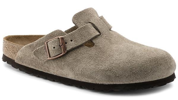 Boston Unisex Suede Leather taupe, calz. stretta - immagine 2
