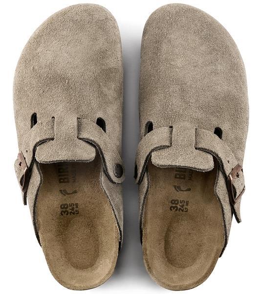 Boston Unisex Suede Leather taupe, calz. stretta - immagine 3