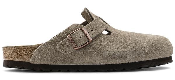 Boston Unisex Suede Leather taupe, calz. stretta - immagine 4