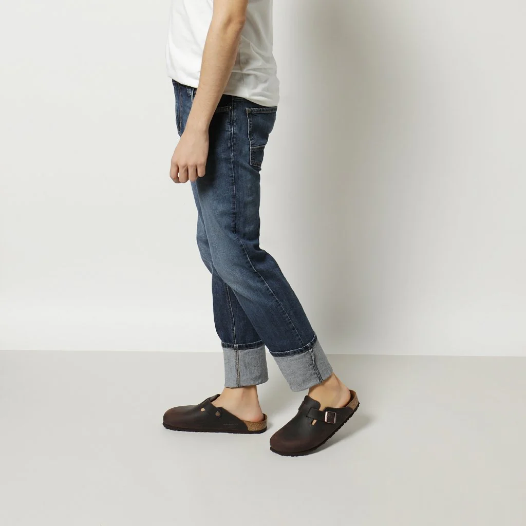 Boston Unisex Oiled Leather habana, calz. stretta - immagine 6