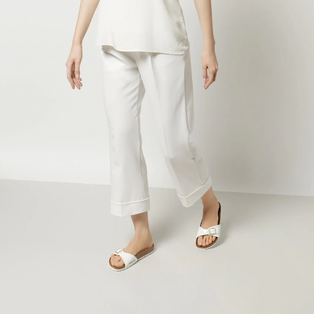 Madrid Donna Birko Flor Patent patent white, calz. stretta - immagine 6