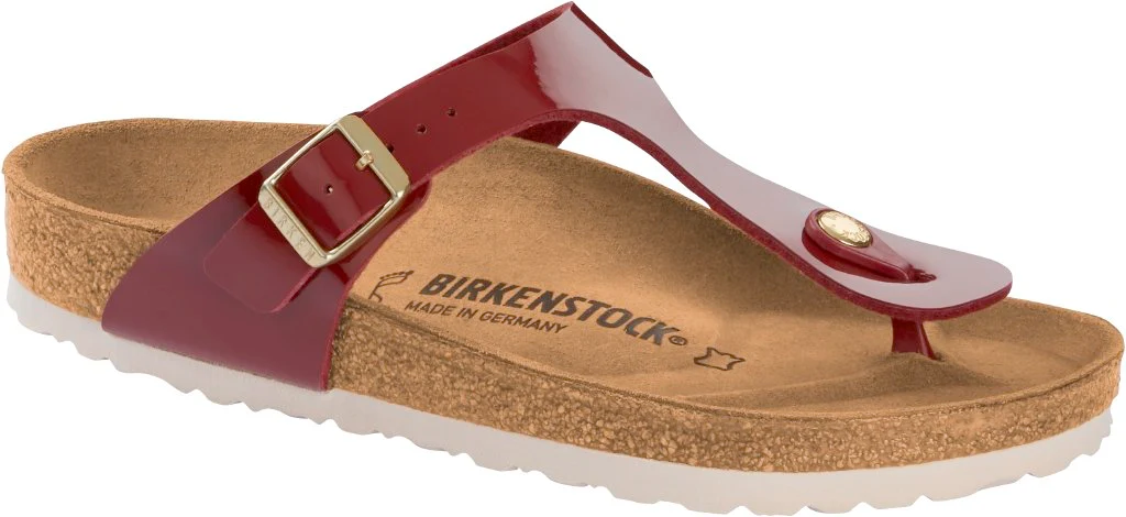 Gizeh Donna Birko Flor Patent bordeaux, calz. normale - immagine 2