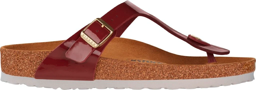 Gizeh Donna Birko Flor Patent bordeaux, calz. normale - immagine 4