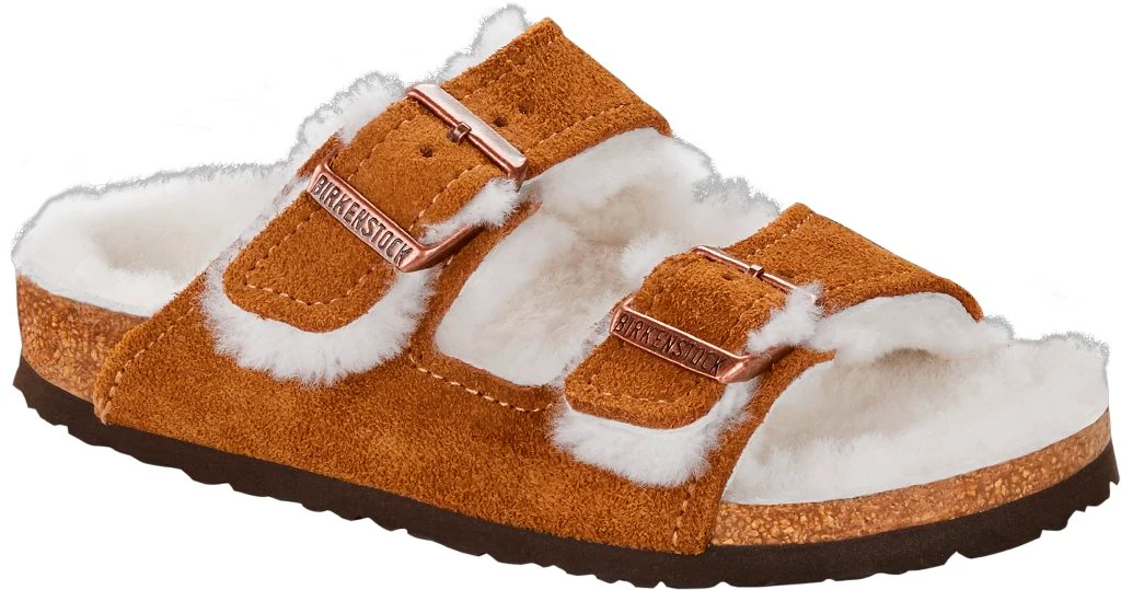 Arizona Shearling Bambino Suede Leather mink, calz. stretta - immagine 2