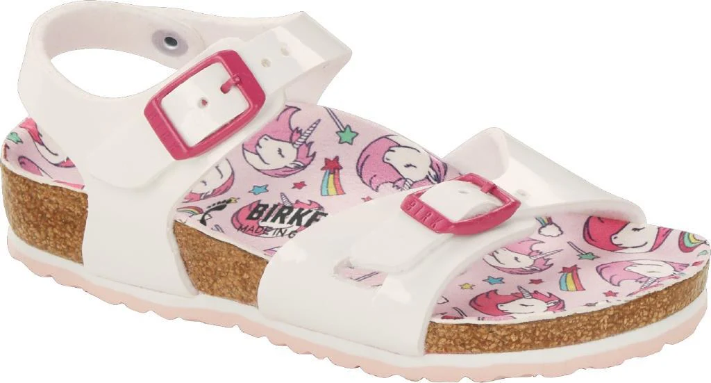 Rio Bambino Birko Flor Patent patent white unicorn, calz. stretta - immagine 2