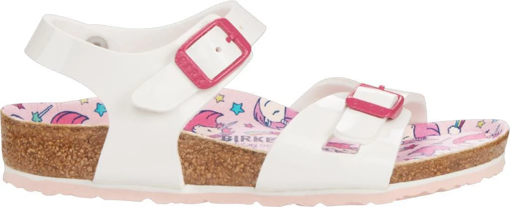 Rio Bambino Birko Flor Patent patent white unicorn, calz. stretta - immagine 4