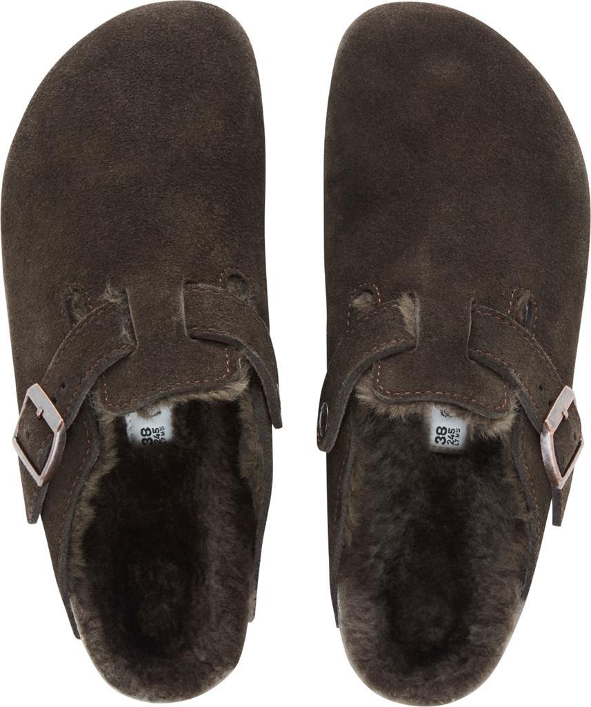 Boston Shearling Unisex Suede Leather Shearling mocca, calz. stretta - immagine 3