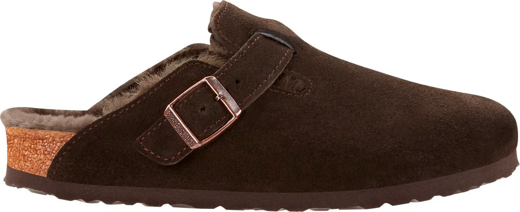 Boston Shearling Unisex Suede Leather Shearling mocca, calz. stretta - immagine 4