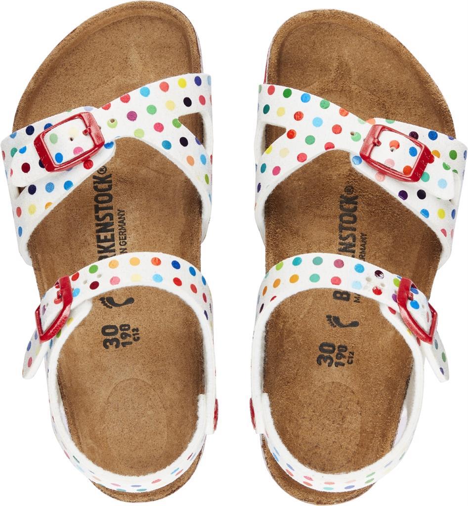 Rio Bambino Microfibre digital dots white, calz. stretta - immagine 3