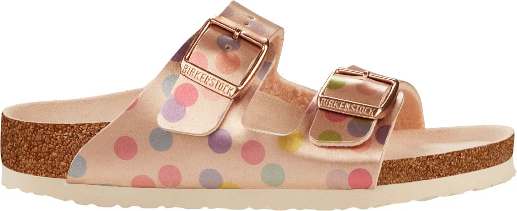 Arizona Bambino Birko Flor metallic dots copper, calz. stretta - immagine 4