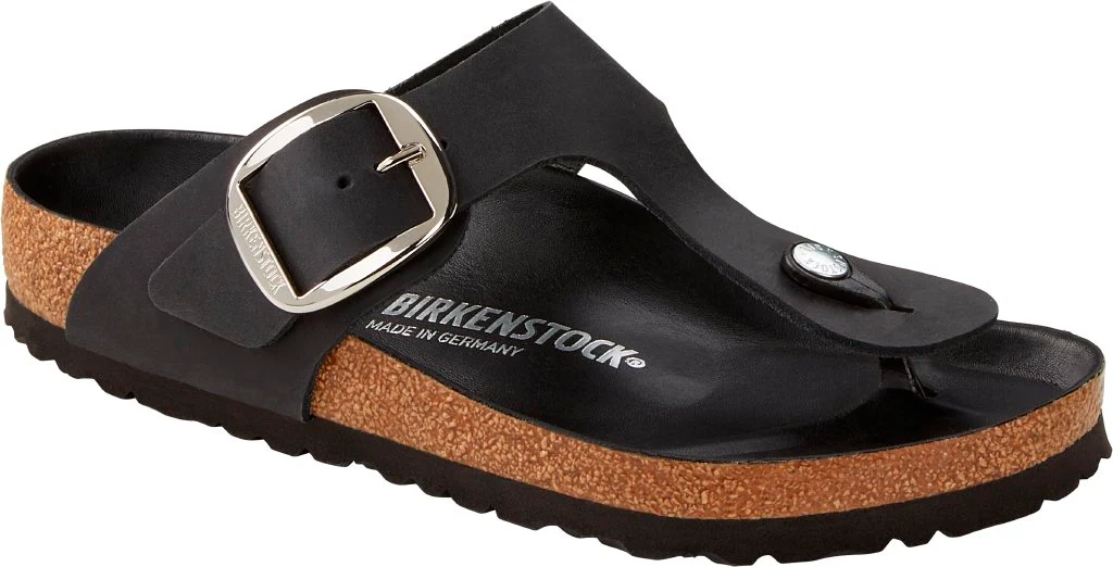 Gizeh Big Buckle Donna Oiled Leather black, calz. normale - immagine 2