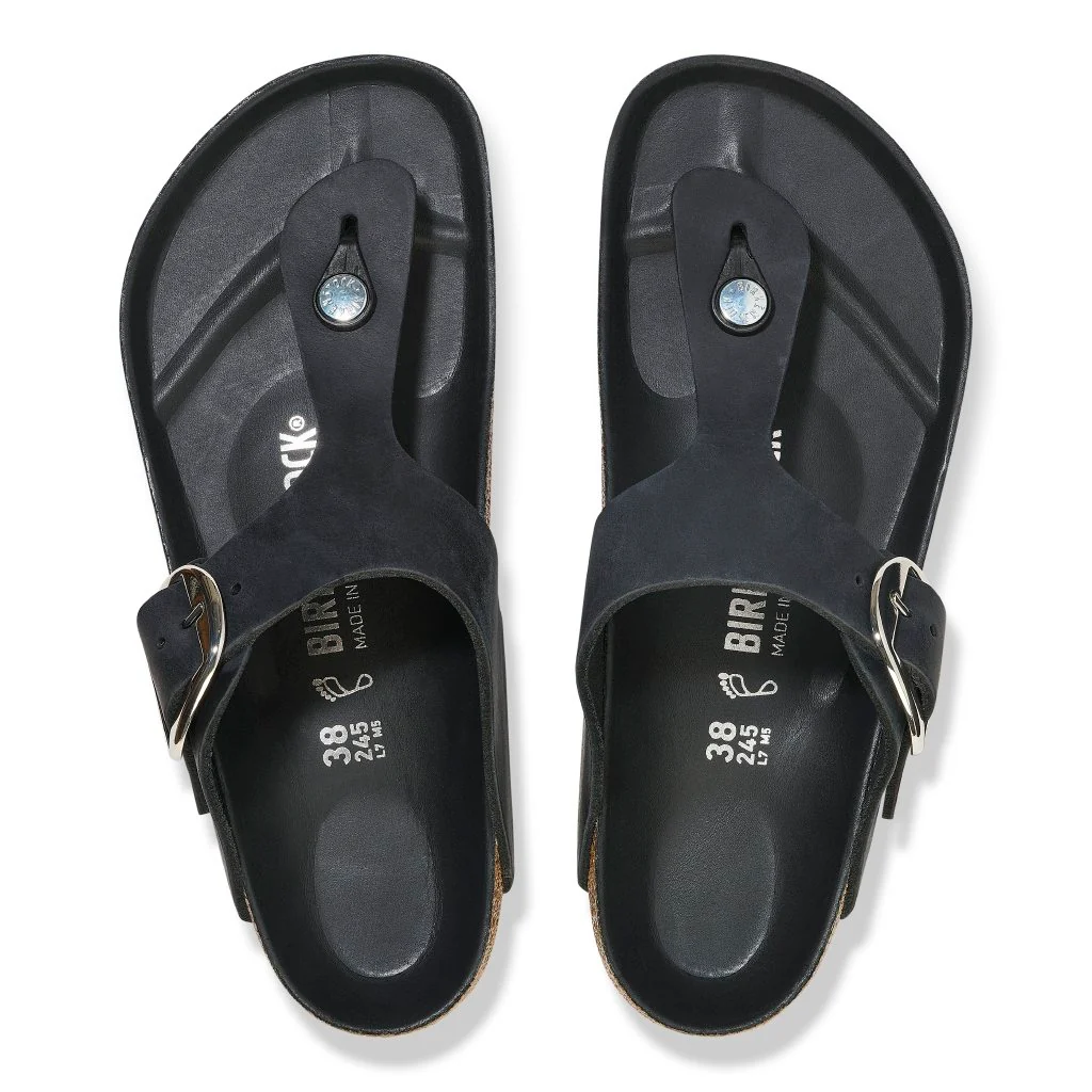 Gizeh Big Buckle Donna Oiled Leather black, calz. normale - immagine 3