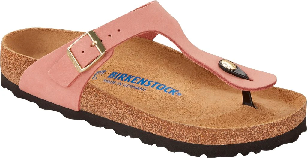 Gizeh Donna Soft Footbed Nubuck Leather old rose, calz. normale - immagine 2