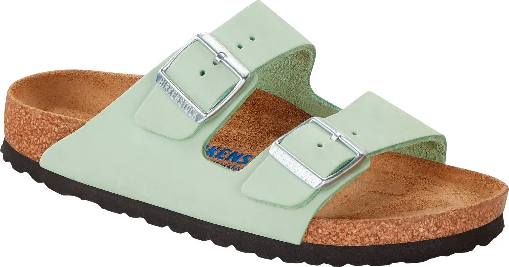 Arizona Donna Soft Footbed Nubuck Leather matcha, calz. stretta - immagine 2