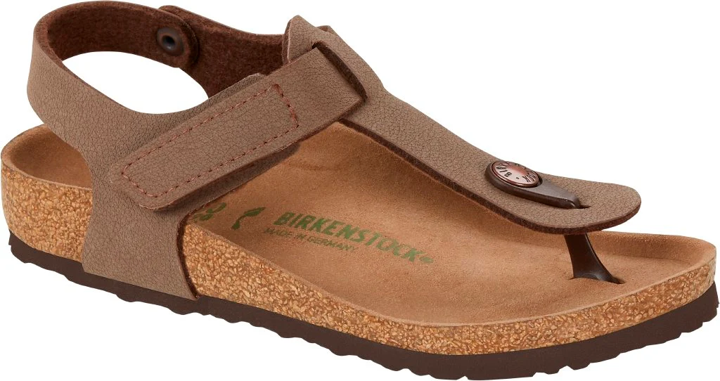 Kairo Kids Velcro Bambino vegan Birkibuc earthy mocha, calz. stretta - immagine 2