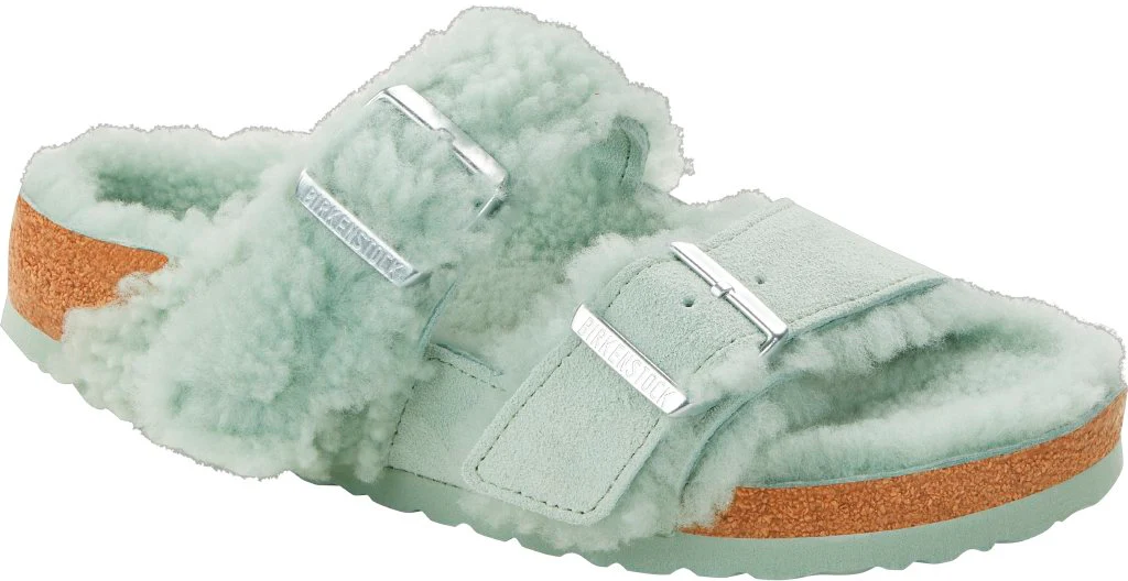 Arizona Donna Suede Leather/Fur teddy matcha, calz. stretta - immagine 2