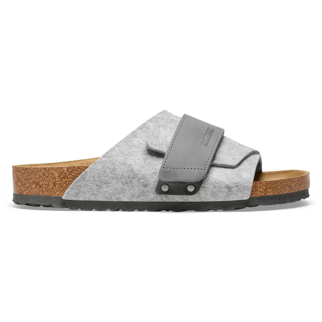 Kyoto Unisex Felt/Leather light gray, calz. stretta - immagine 4