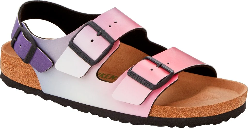 Milano Donna vegan Birko Flor ombre pink purple, calz. stretta - immagine 2