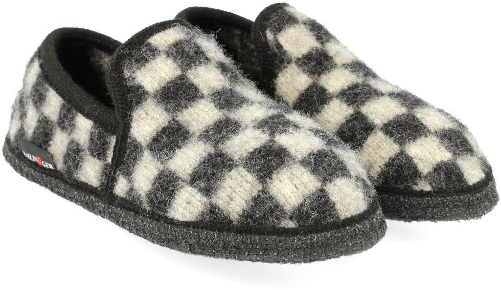 Loafer Chess Unisex Walkstoff schwarz rohweiß - immagine 2