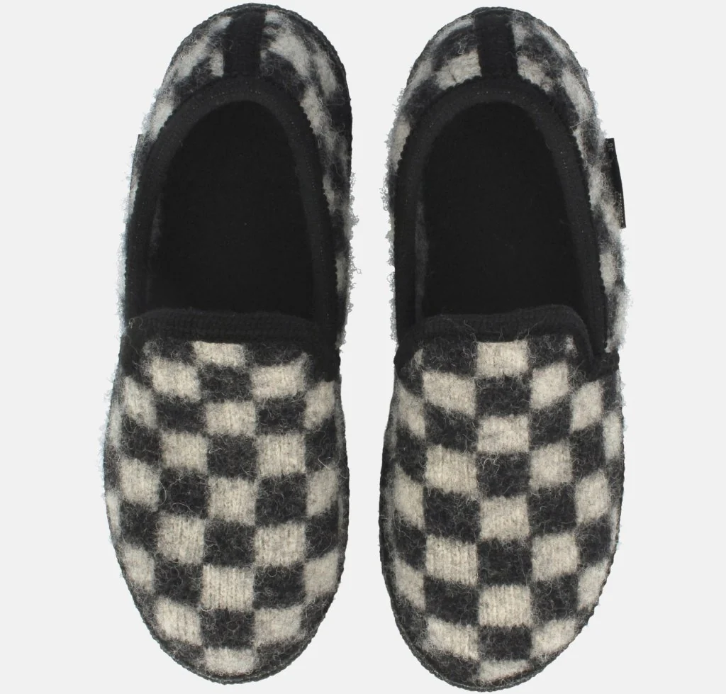 Loafer Chess Unisex Walkstoff schwarz rohweiß - immagine 3