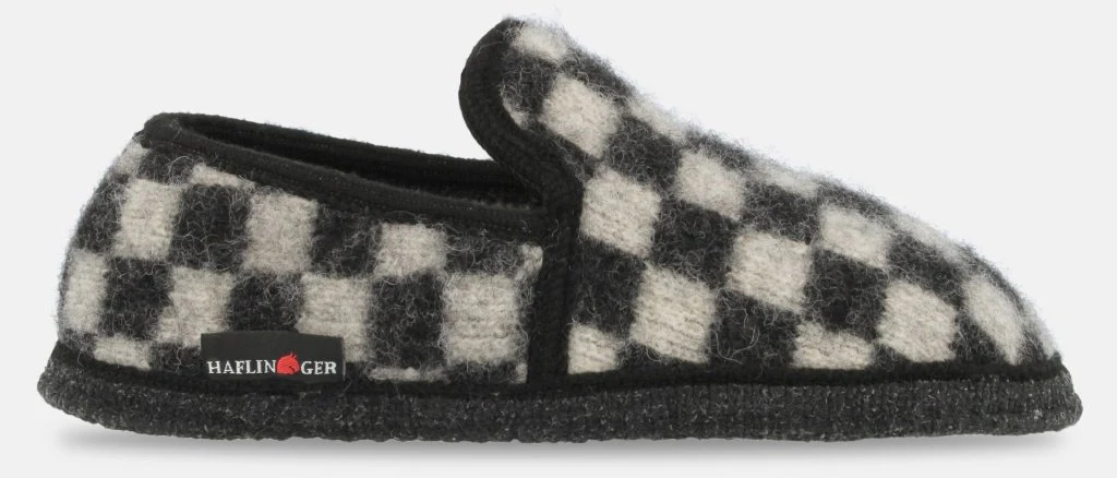 Loafer Chess Unisex Walkstoff schwarz rohweiß - immagine 4