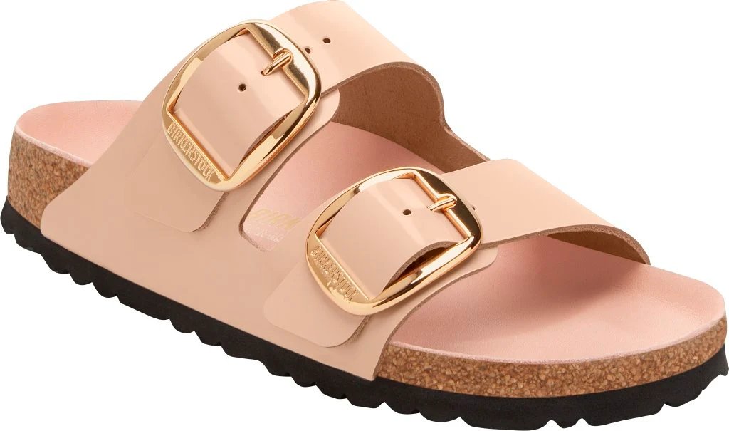 Arizona Big Buckle Donna Natural Leather Patent shine new beige, calz. stretta - immagine 2