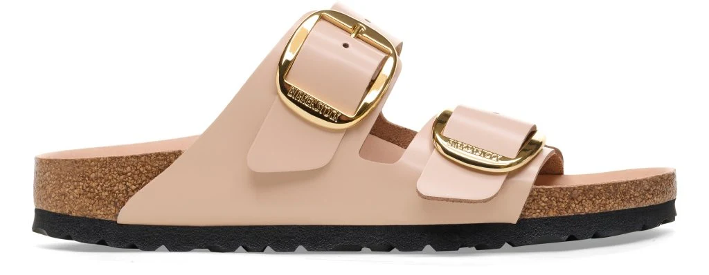 Arizona Big Buckle Donna Natural Leather Patent shine new beige, calz. stretta - immagine 3