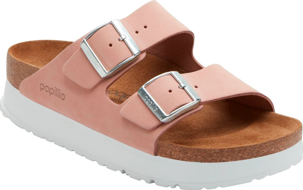 Arizona Platform Papillio Donna Nubuck Leather soft pink, calz. stretta - immagine 2