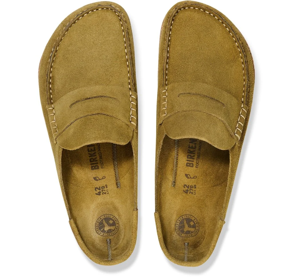 Naples Uomo Suede Leather pine green, calz. stretta - immagine 3