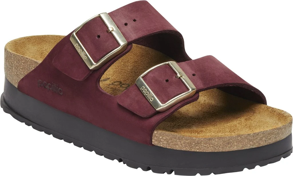 Arizona Platform Papillio Donna Nubuck Leather zinfandel, calz. stretta - immagine 2