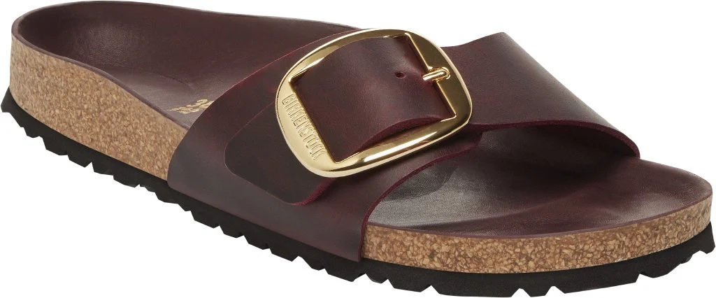 Madrid Big Buckle Donna Oiled Leather zinfandel, calz. stretta - immagine 2