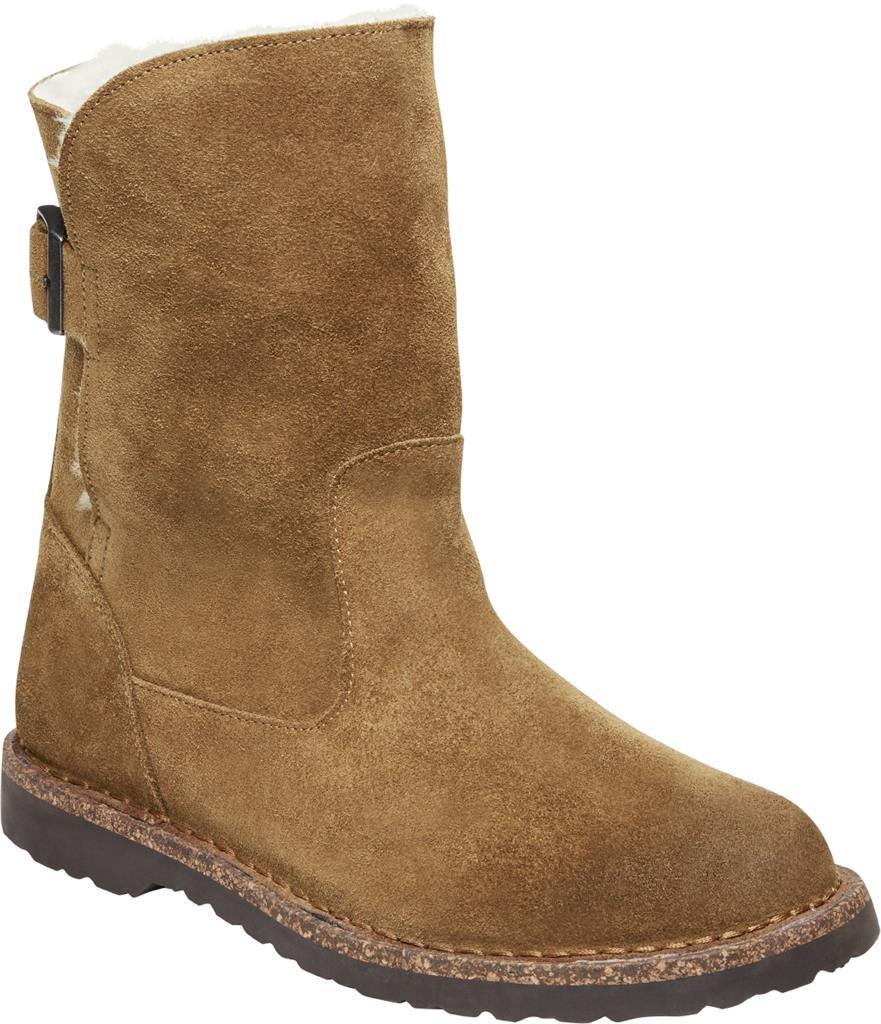 Uppsala Shearling Donna Suede Leather dark tea, calz. stretta - immagine 2