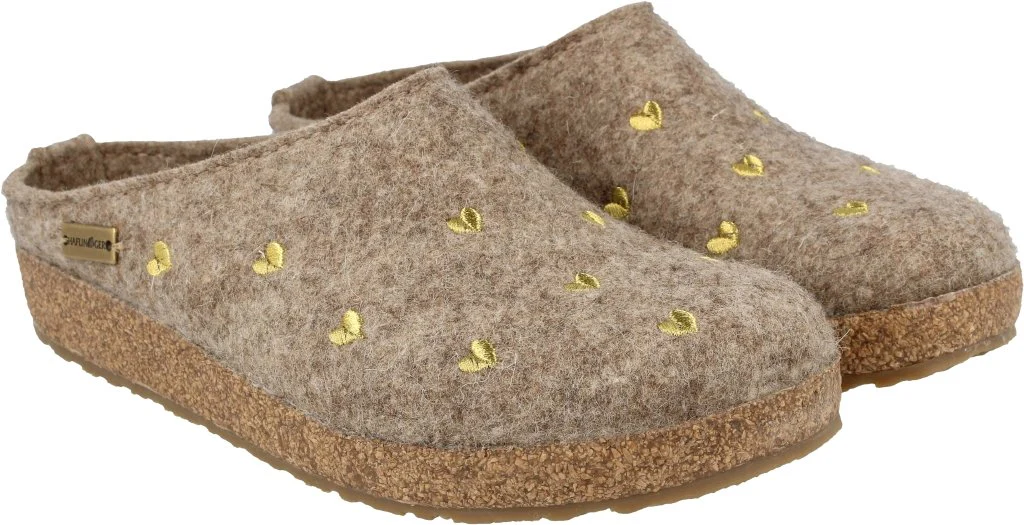 Cuoricini Donna Wollfilz beigemeliert gold - immagine 2