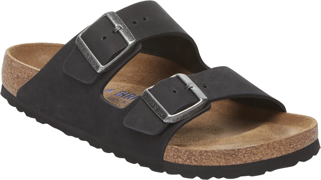 Arizona Donna Soft Footbed Nubuck Leather black, calz. stretta - immagine 2