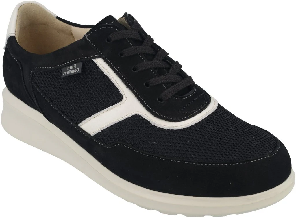 Arinaga Donna con Plantare Morbido Nubuk/SensualStretch/Seta schwarz/latte - immagine 2