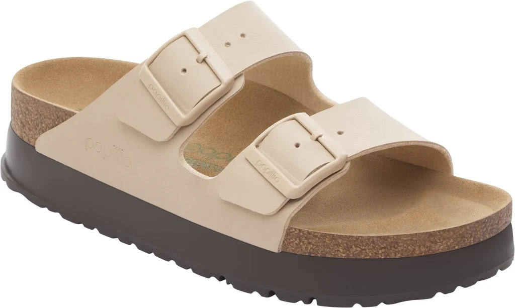 Arizona Platform Papillio Donna vegan Birko Flor sandcastle, calz. stretta - immagine 2