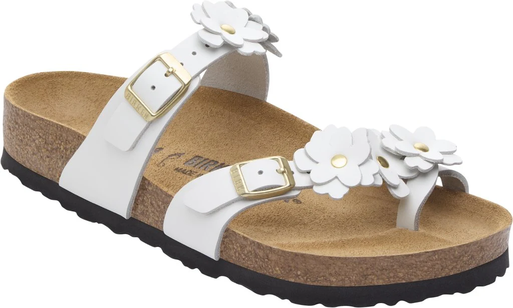 Mayari Flowers Donna Natural Leather white, calz. normale - immagine 2