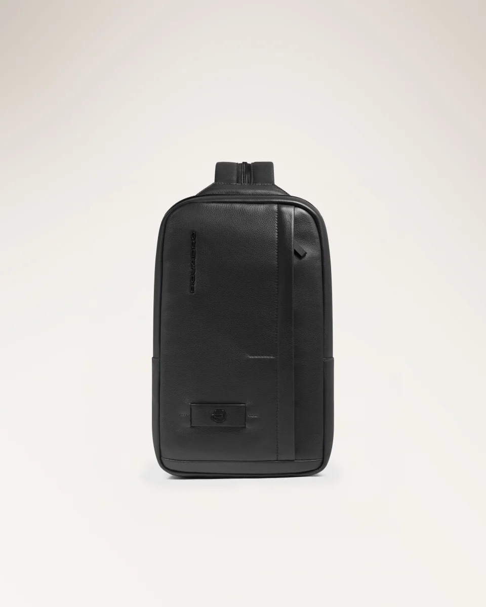 Zaino Monospalla Uomo In Pelle - immagine 2