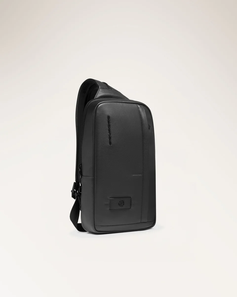 Zaino Monospalla Uomo In Pelle - immagine 3