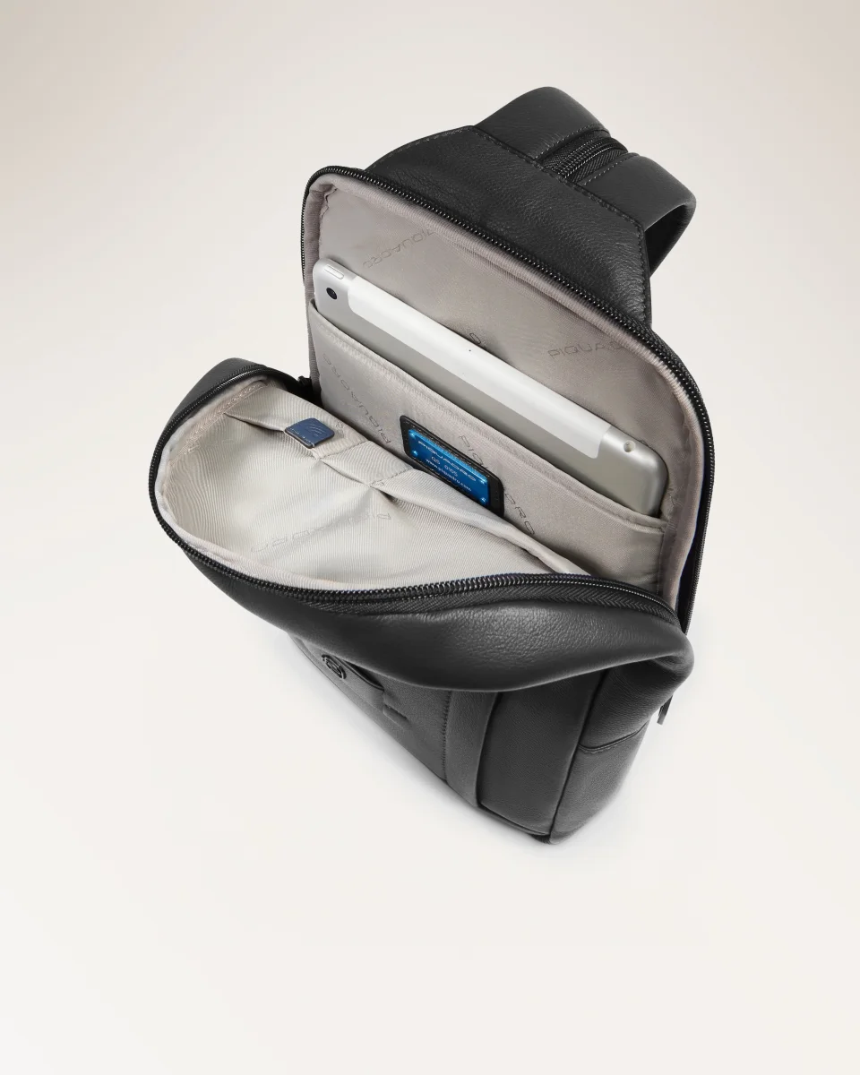 Zaino Monospalla Uomo In Pelle - immagine 5