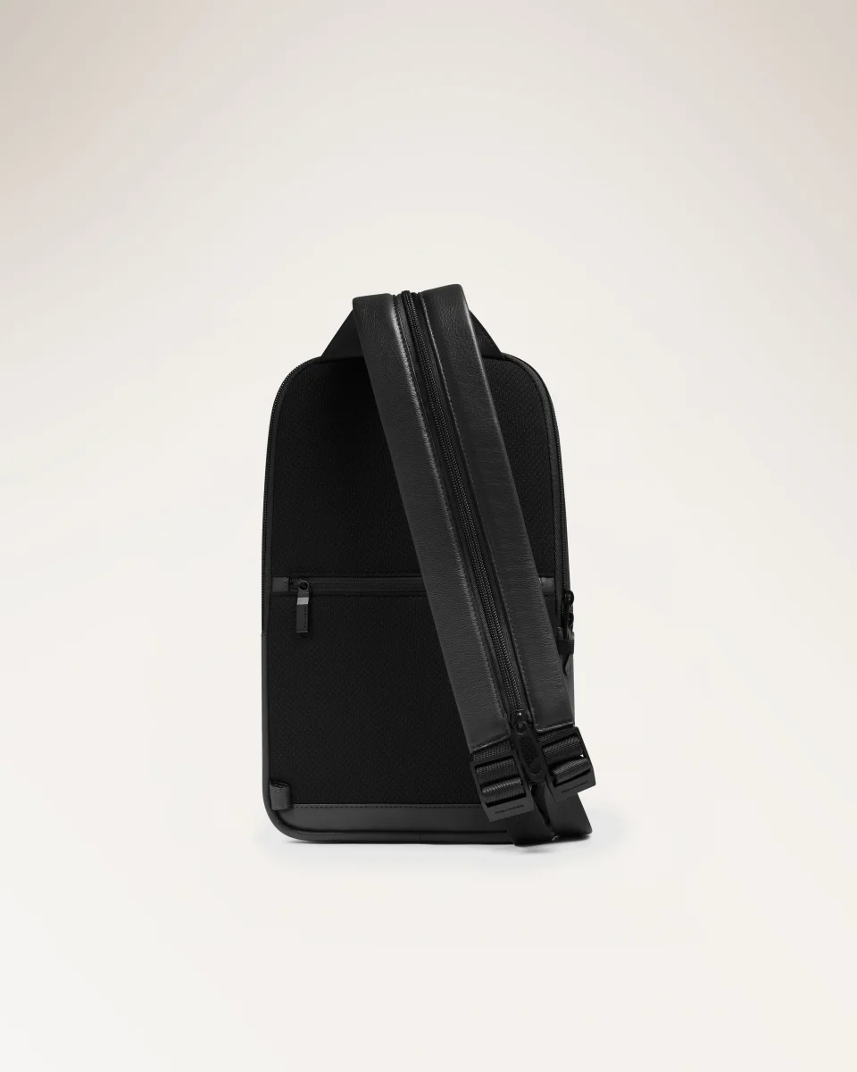 Zaino Monospalla Uomo In Pelle - immagine 6