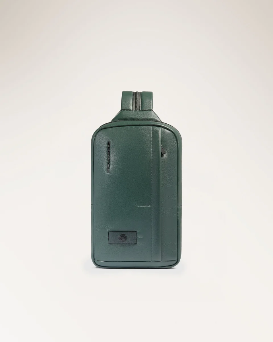 Zaino Monospalla Uomo In Pelle - immagine 2