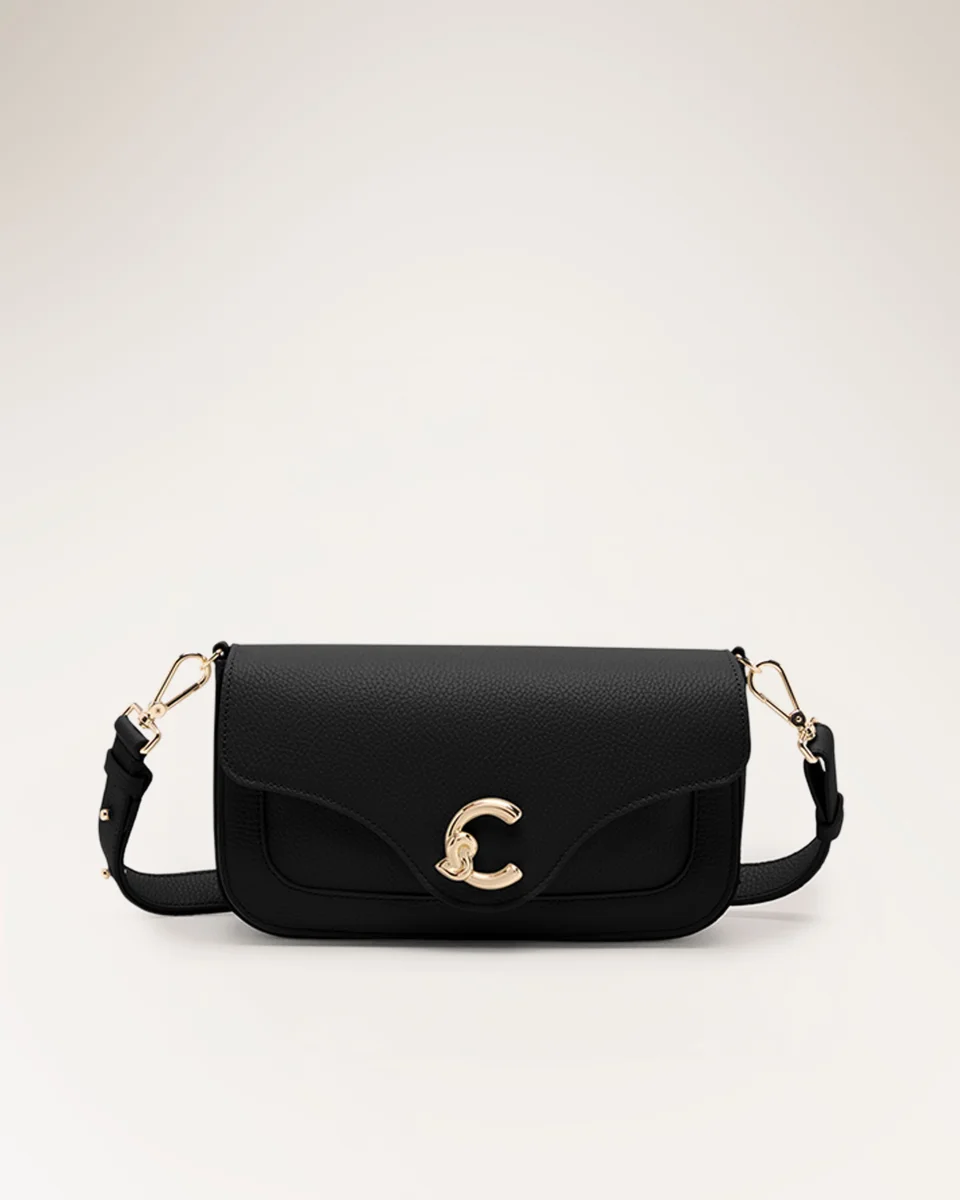 Handbag Grained Leather Noir - immagine 2