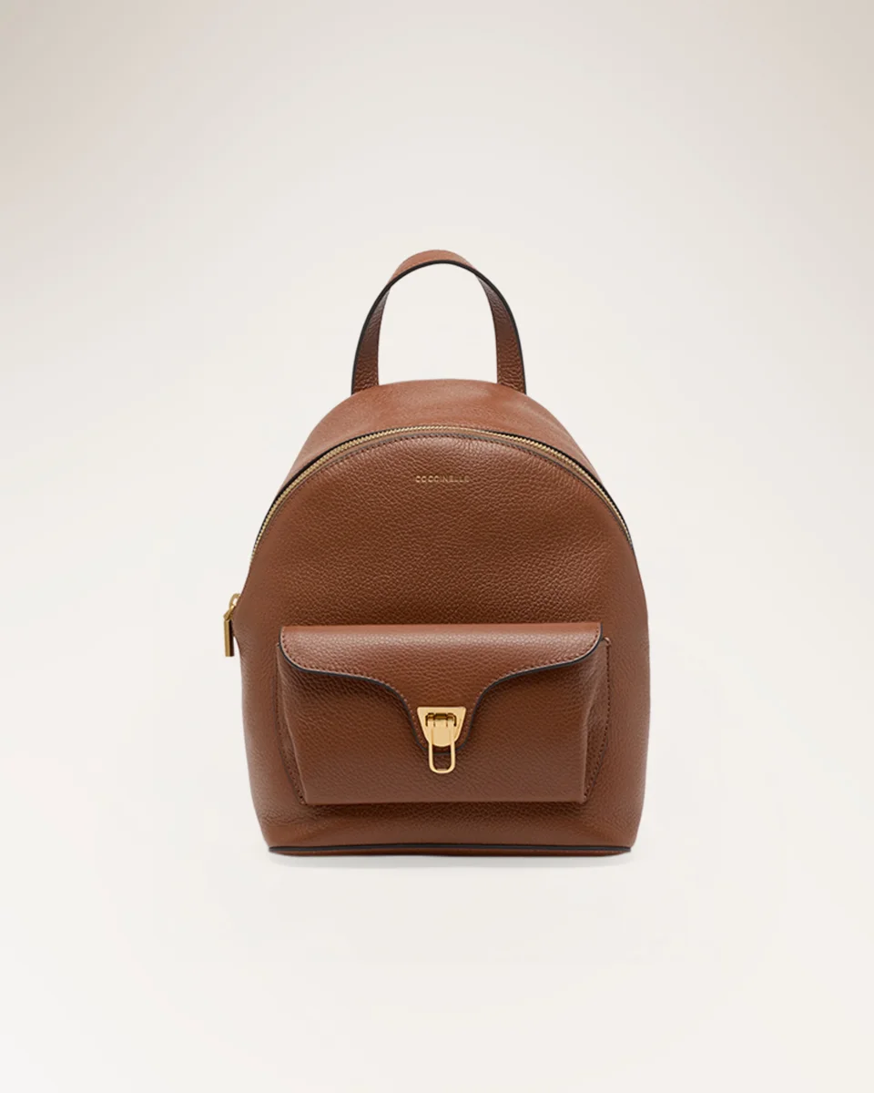 Handbag Grained Leather Cognac - immagine 2