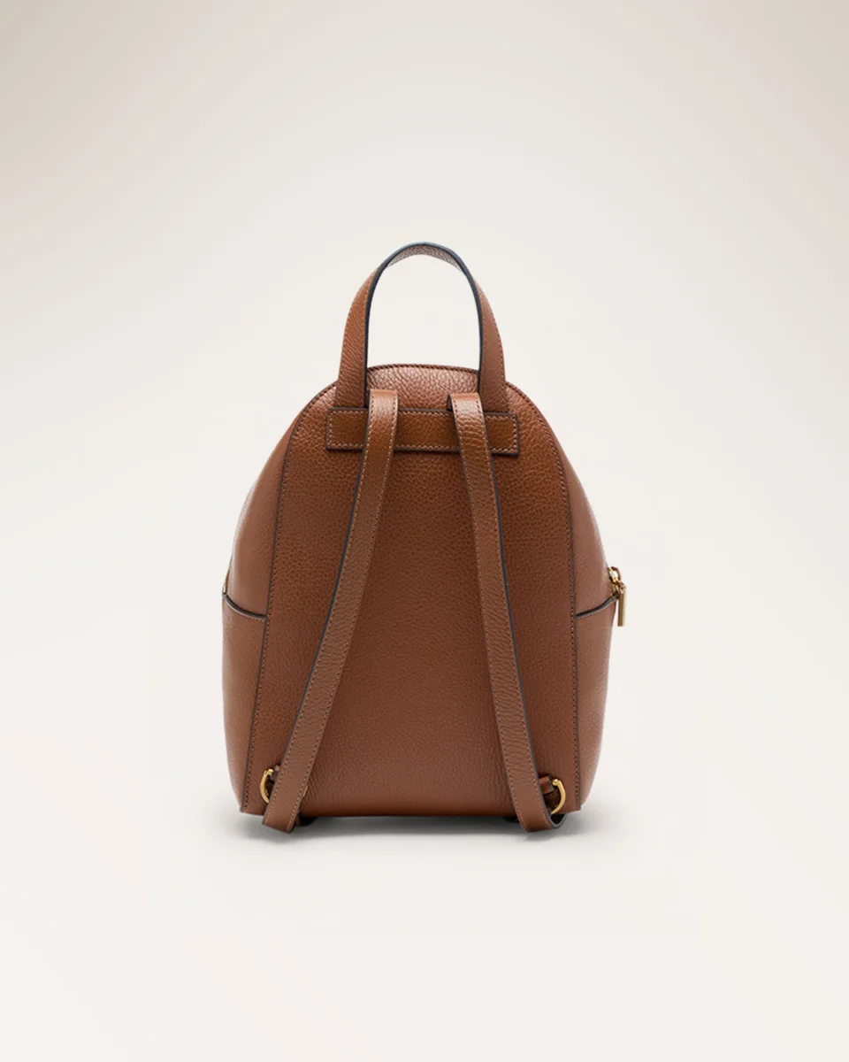 Handbag Grained Leather Cognac - immagine 4