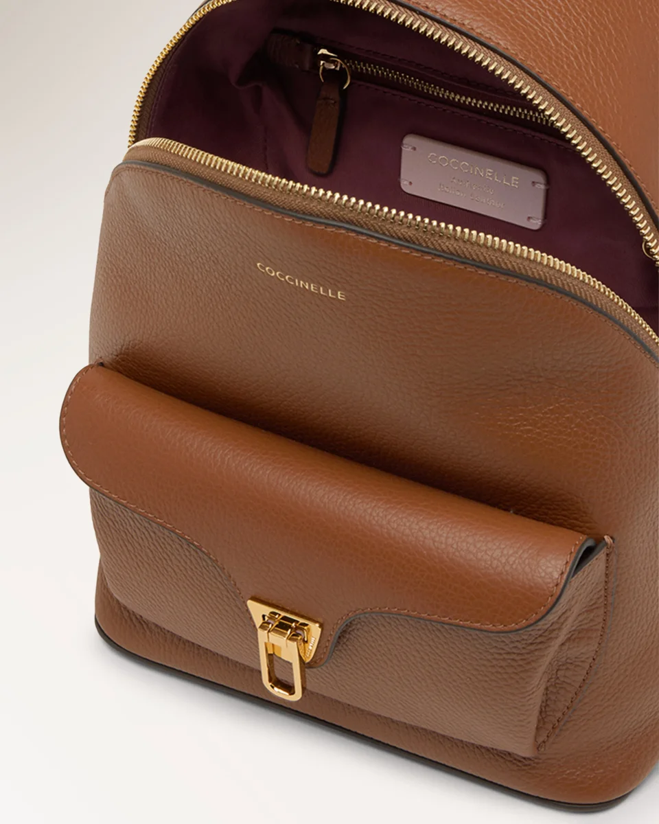 Handbag Grained Leather Cognac - immagine 5