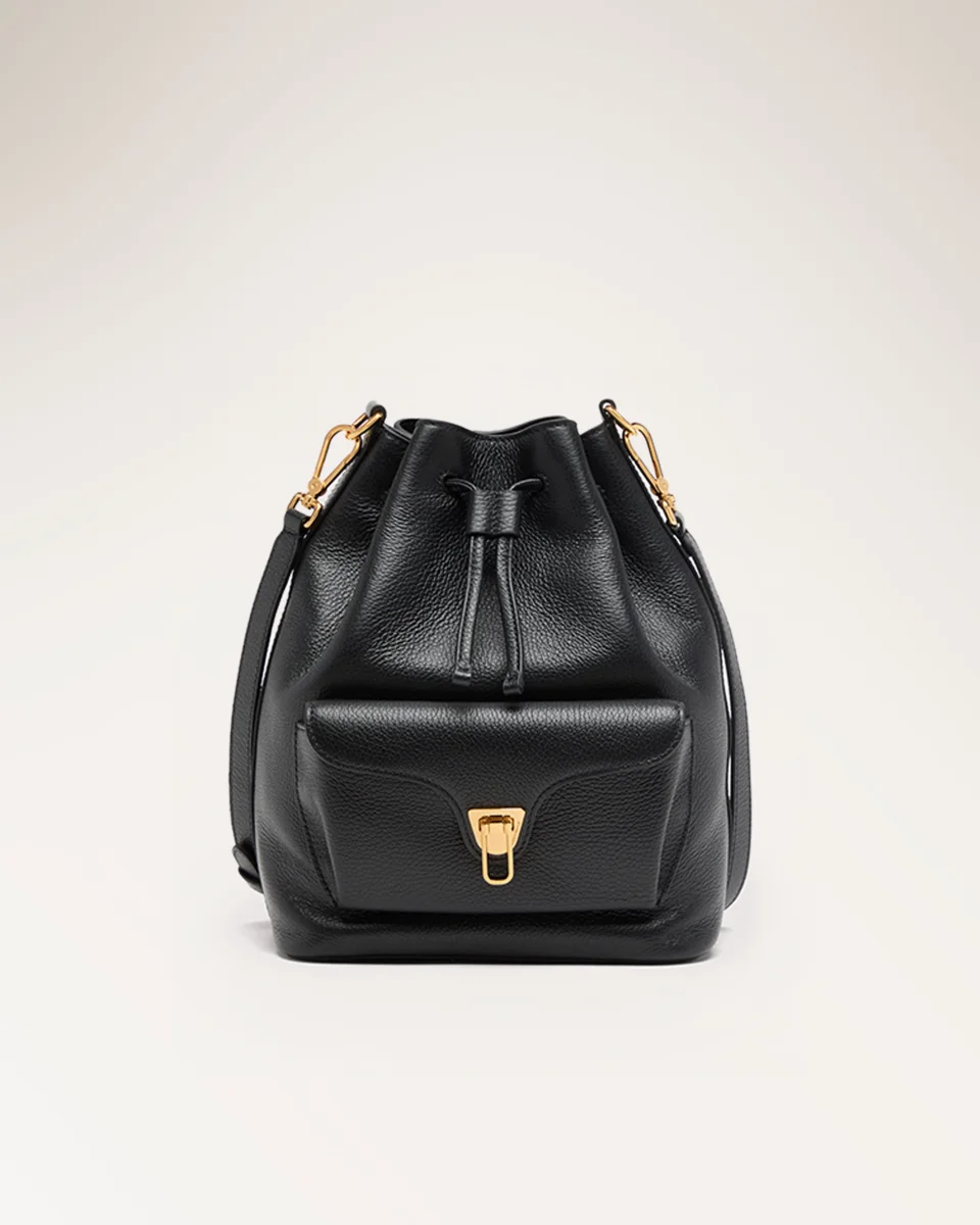 Handbag Grained Leather Noir - immagine 2