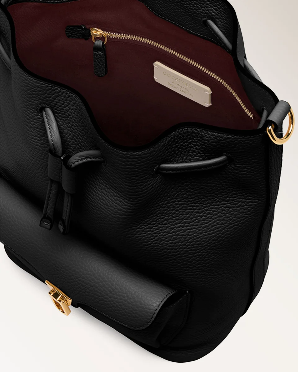 Handbag Grained Leather Noir - immagine 4