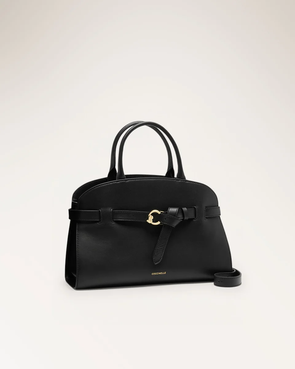 Handbag Smooth Leather Noir - immagine 3