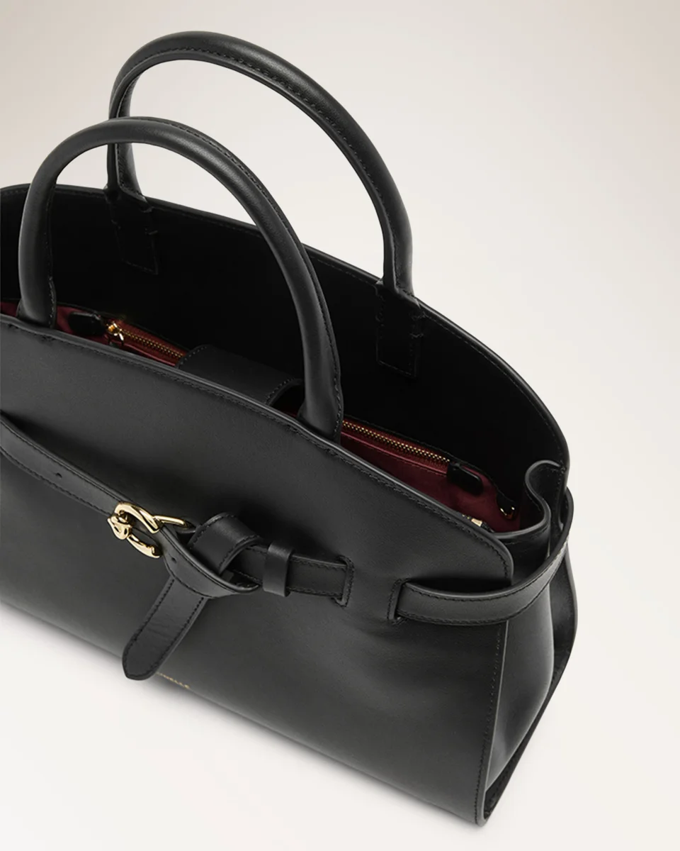 Handbag Smooth Leather Noir - immagine 4
